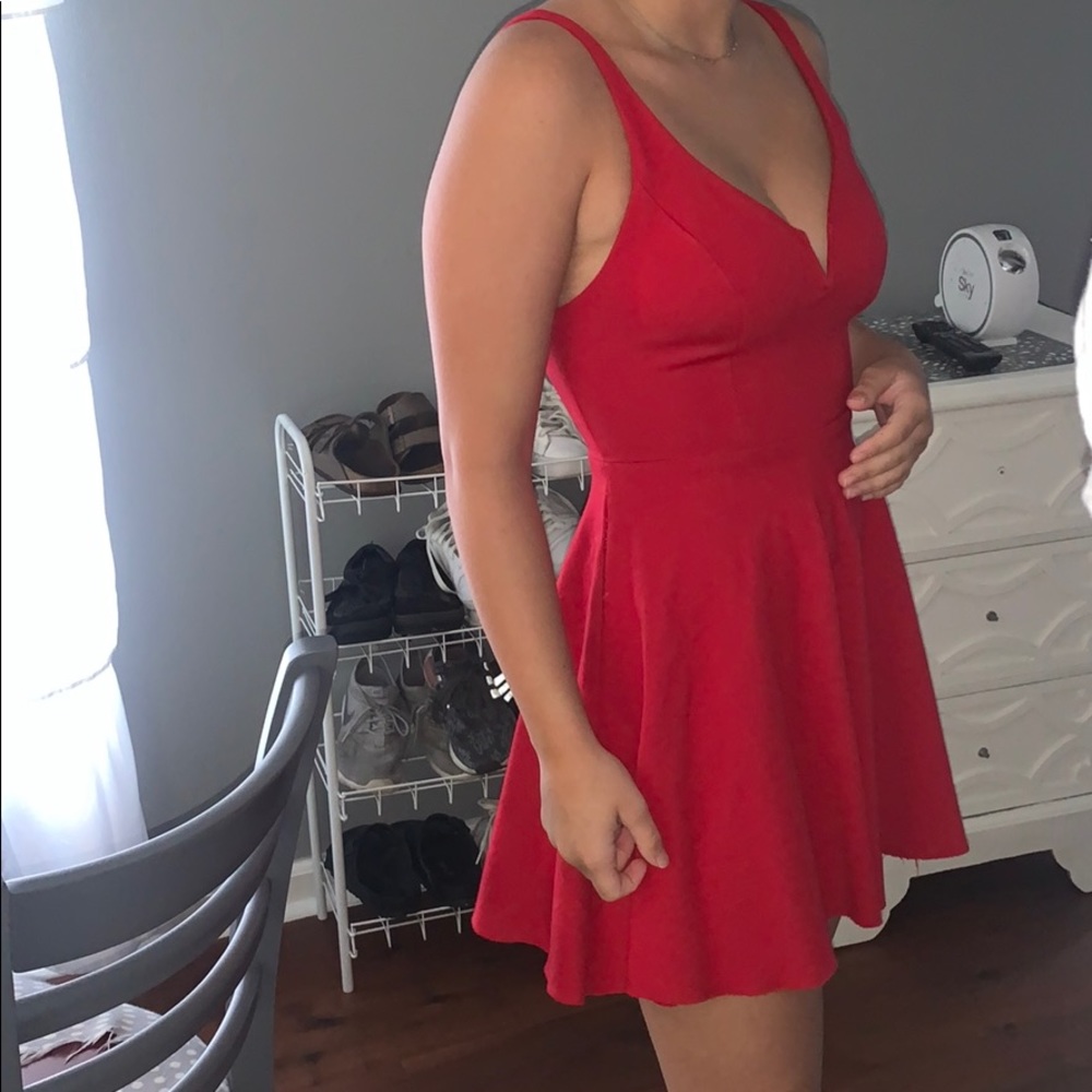 red dress